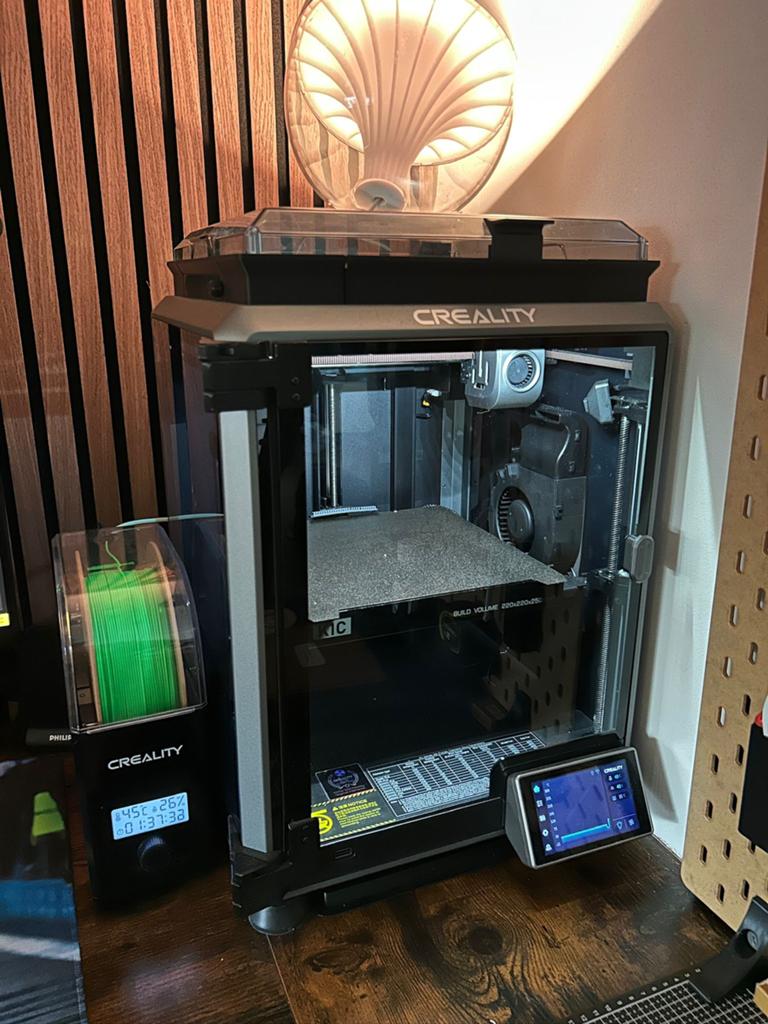 Creality K1C 3D printer upgraded en filament droger, Computers en Software, 3D Printers, Gebruikt, Filament, Ingebouwde Wi-Fi
