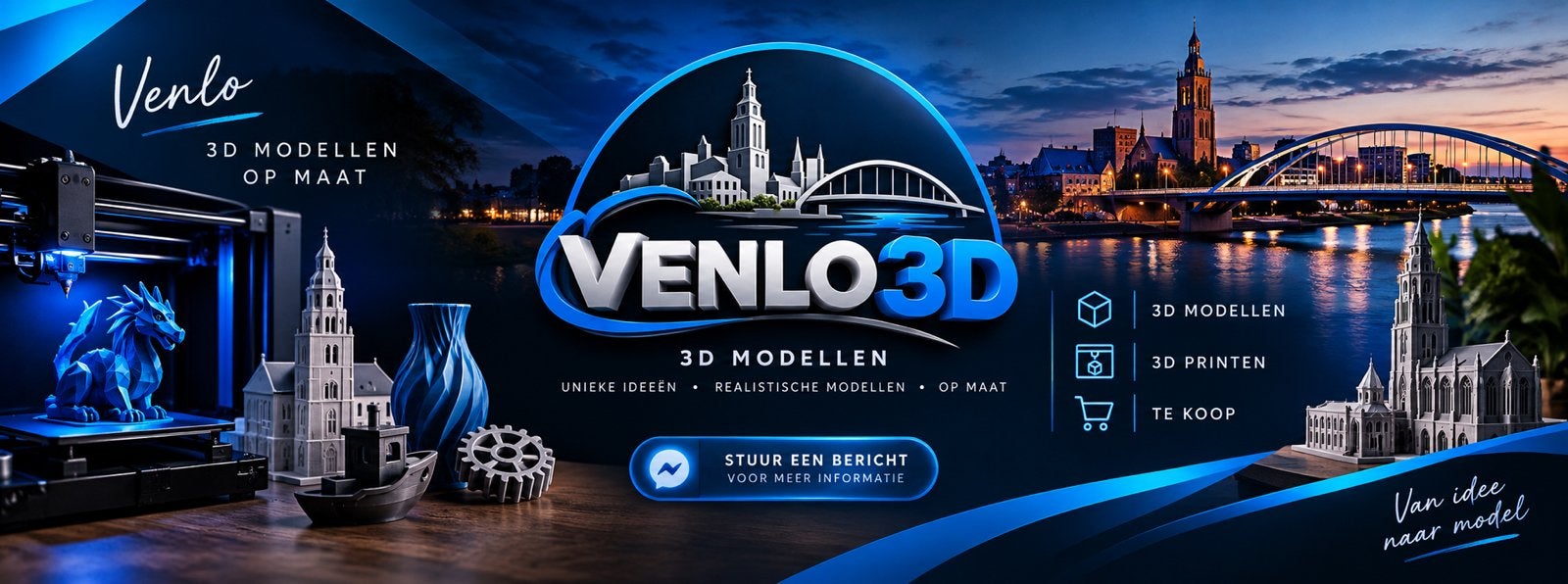 Professionele 3D Printservice – Regio Limburg –Venlo3D, Verzenden, Nieuw