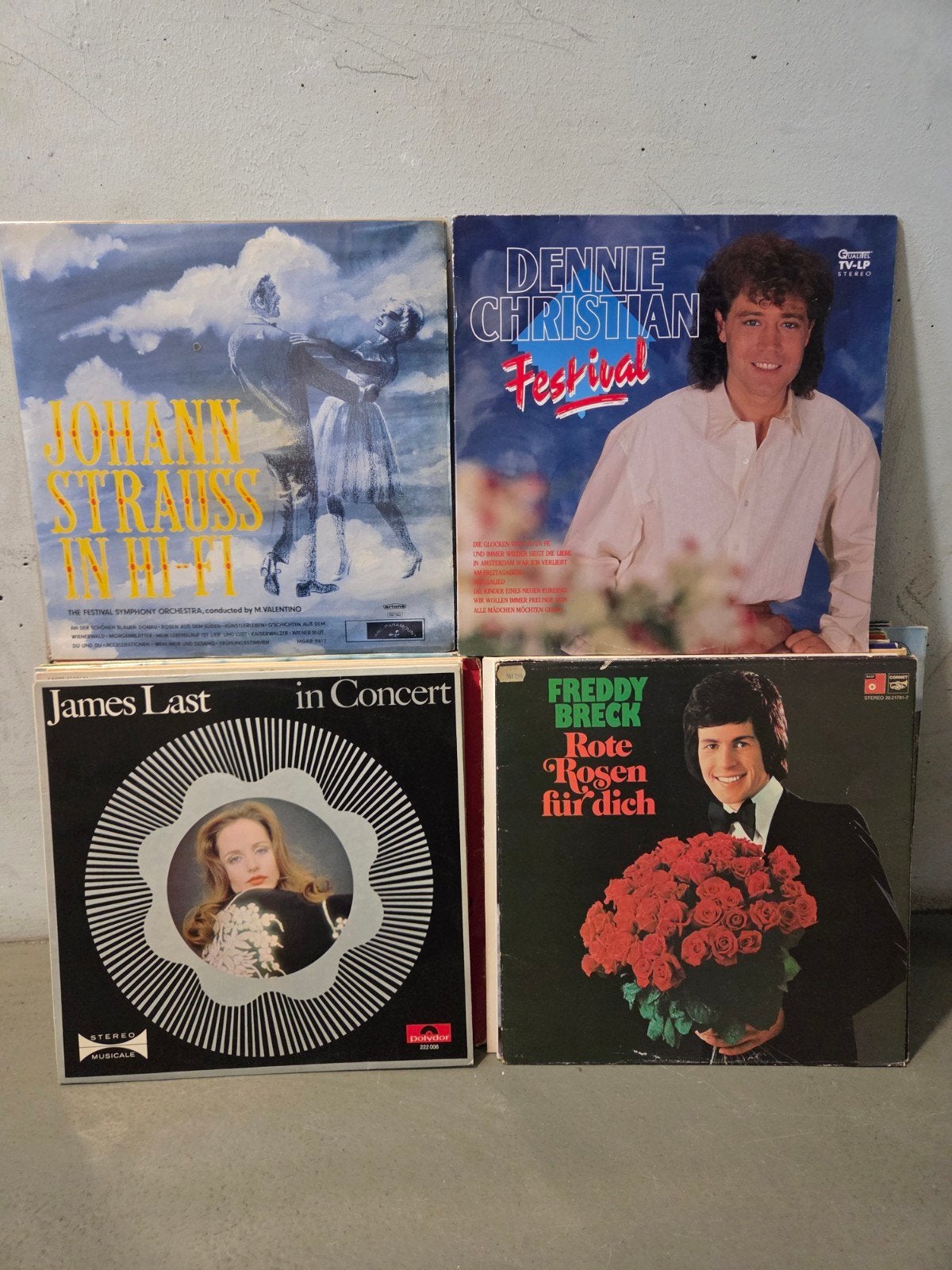 Doos Lp's  ( Duitstalig ), Cd's en Dvd's, Ophalen, Gebruikt, Overige formaten