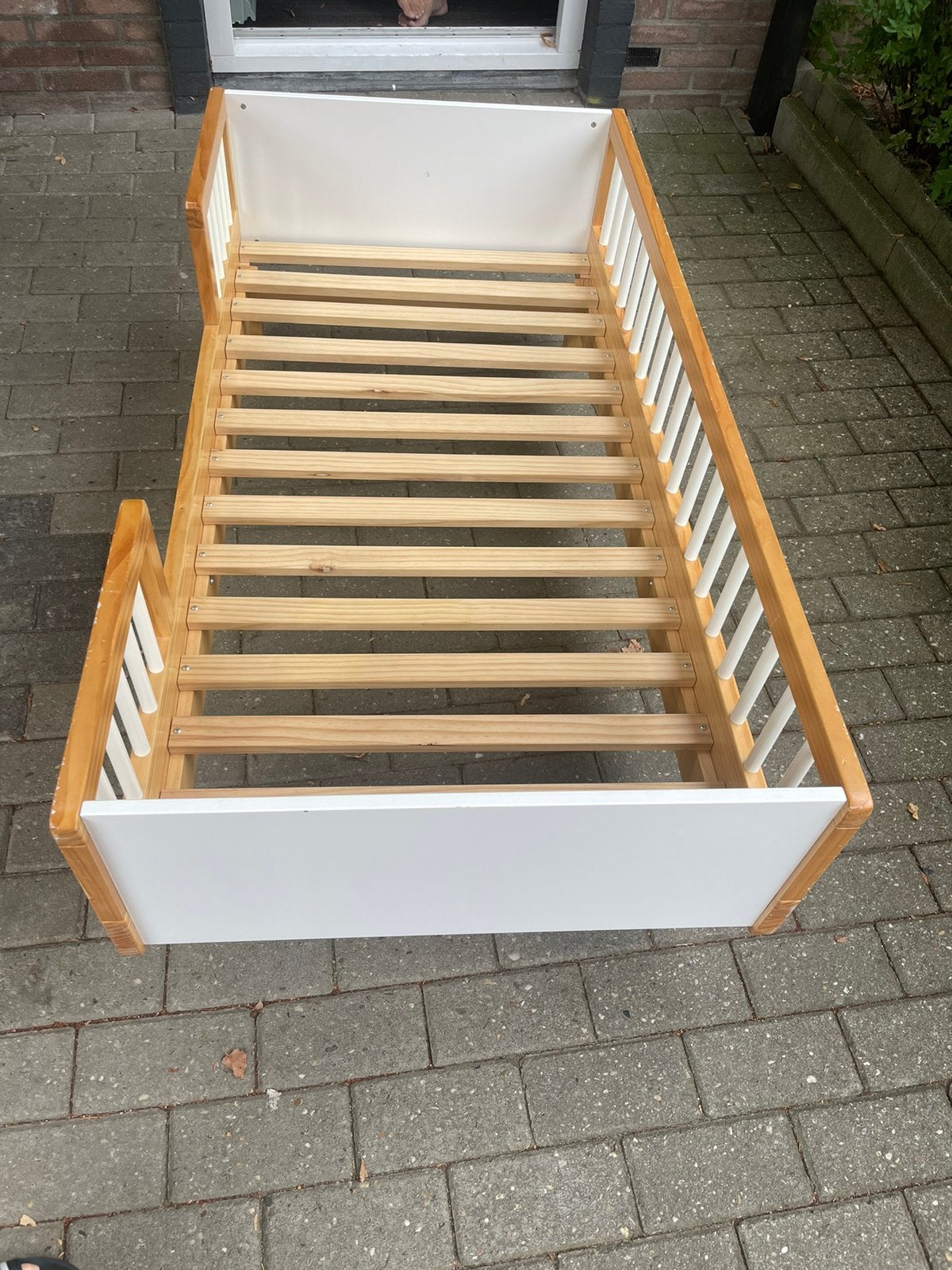 Peuterbed, Kinderen en Baby's, Ophalen, Gebruikt, 140 tot 160 cm, 70 tot 85 cm