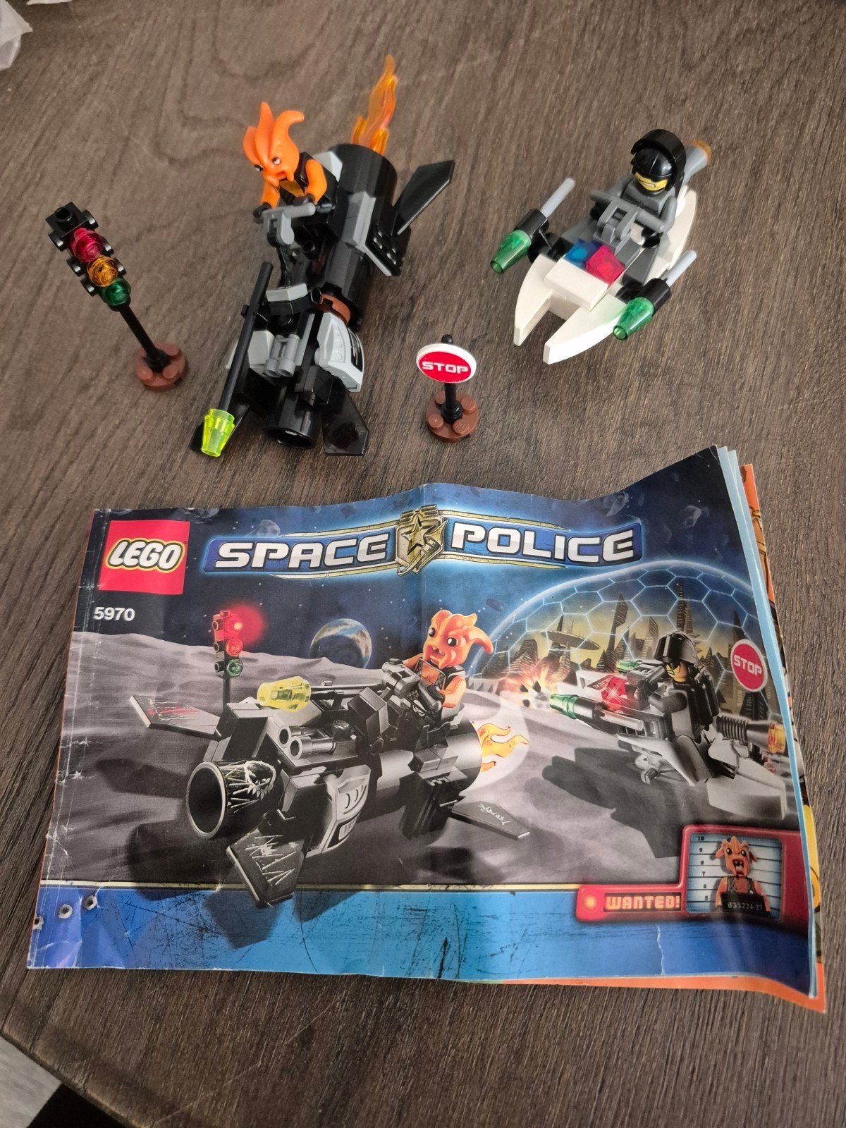 LEGO Space Police 5970 Hyperspeed Pursuit, Gebruikt, Lego, Ophalen of Verzenden, Compleet