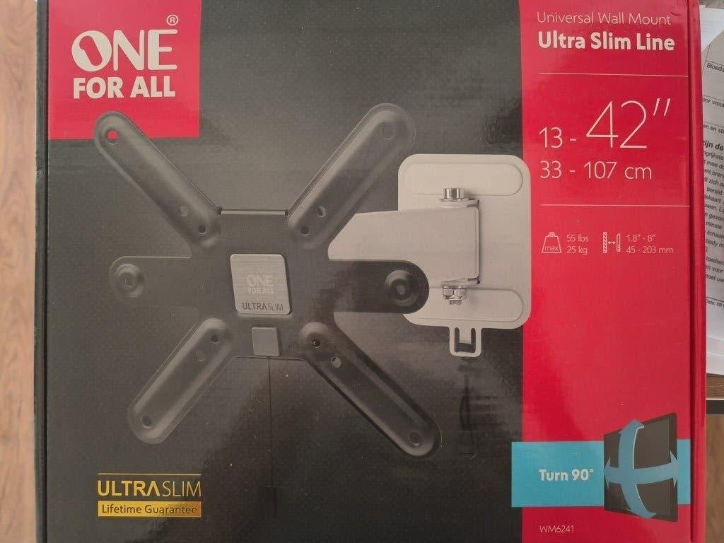 Muurbeugel TV 13 - 42 inch Nieuw Ultra Slim Line, Ophalen of Verzenden, Nieuw