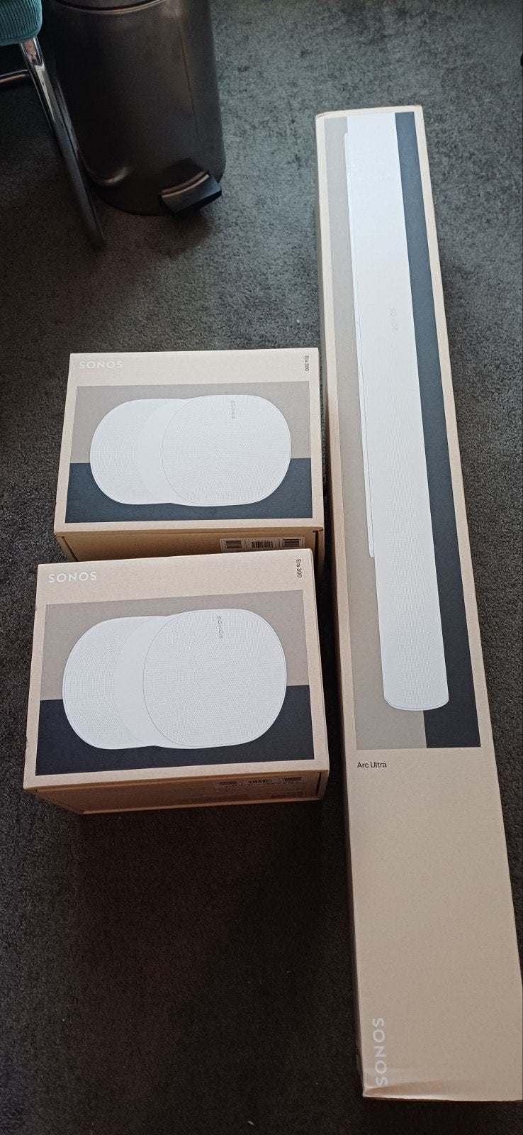 Lege dozen Sonos Era 300, Sub G4 en Arc Ultra, Ophalen, Zo goed als nieuw, Overige typen, Sonos