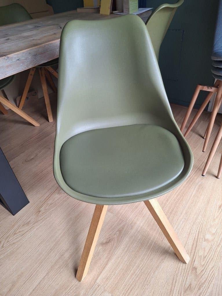 Eetkamer stoelen 4x, Gebruikt, Overige kleuren, Vier, Ophalen