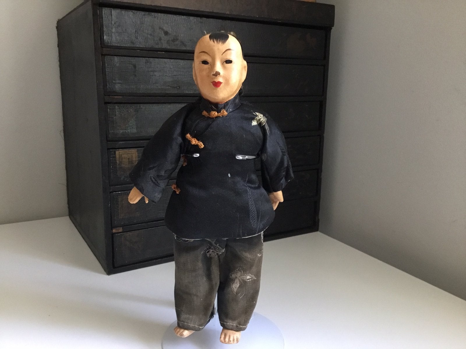 Antiek chinees/japans popje, Ophalen of Verzenden