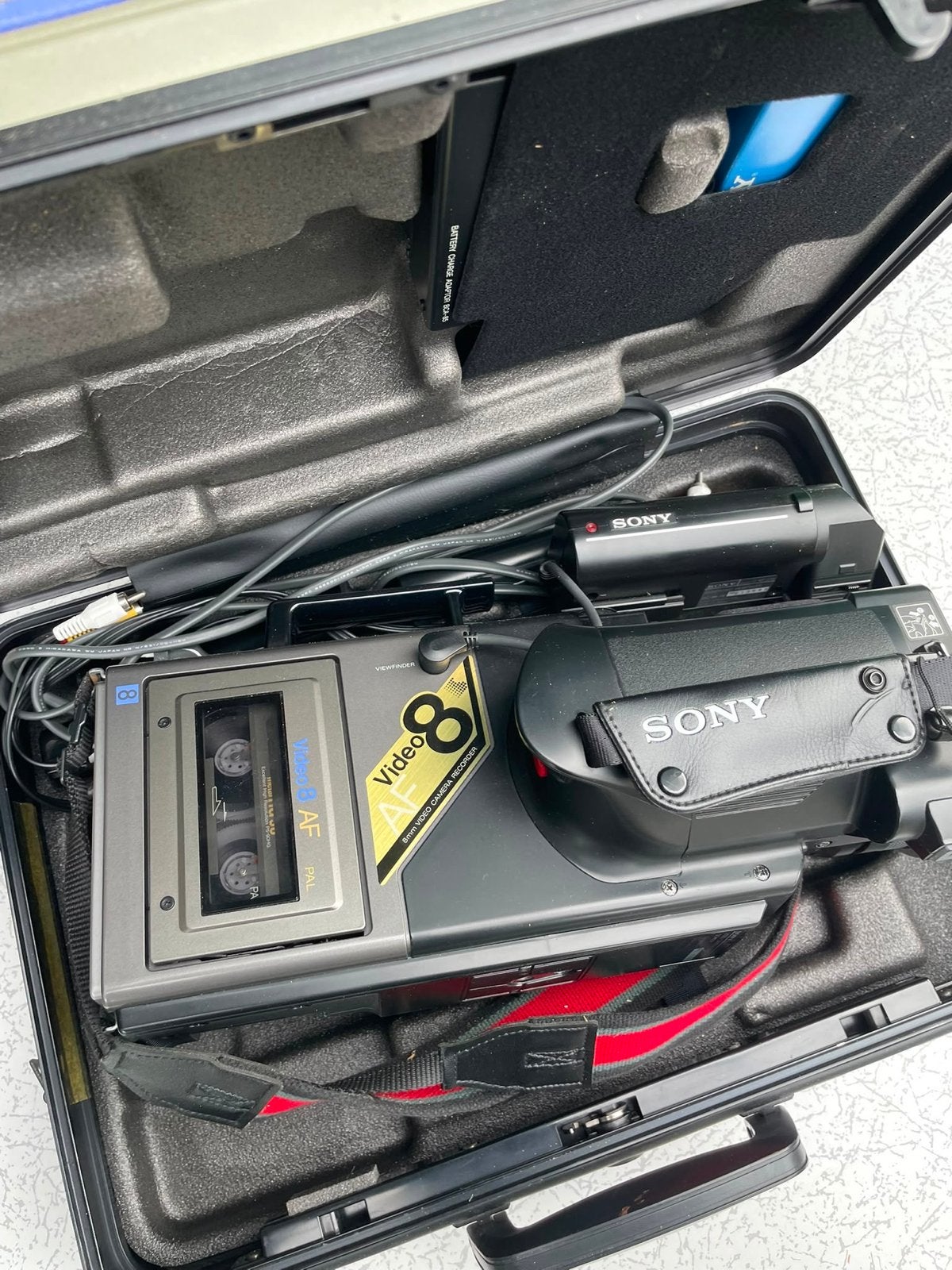 Vintage Sony Video8 CCD-V7AF-E Camcorder met Koffer, Ophalen, 8mm, Camera