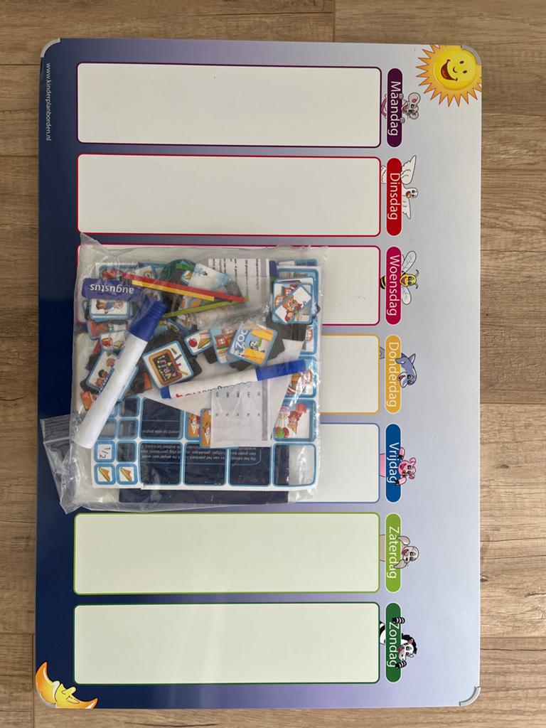 Magnetisch Planbord 40x60cm met Pictogrammen, Ophalen of Verzenden, Zo goed als nieuw