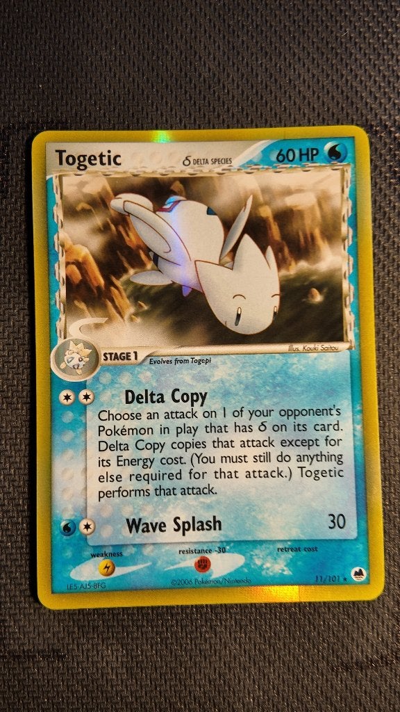 Togetic δ 11 Dragon Frontiers | Pokemon kaart, Ophalen, Zo goed als nieuw, Losse kaart, Foil