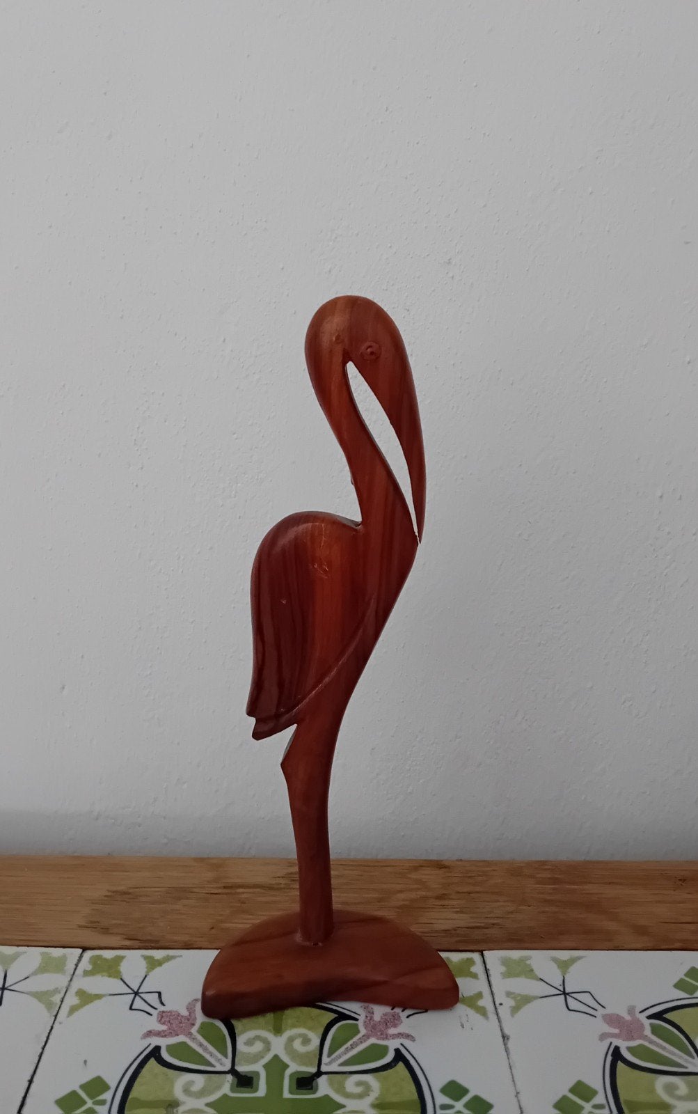 Houten vintage vogel sculptuur - Handgesneden, Antiek en Kunst, Art deco, Ophalen of Verzenden, Handgemaakt, 20 - 50 cm
