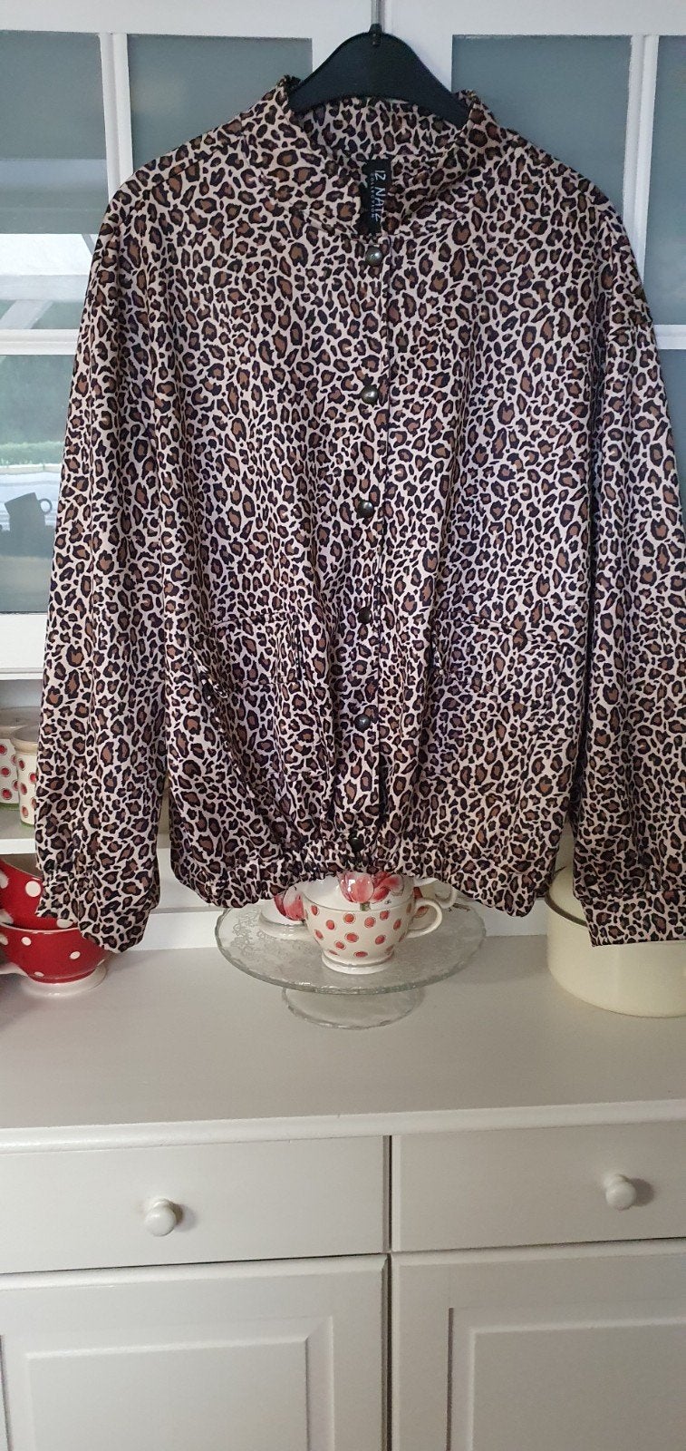 IZ NAIZ Luipaardprint Blouse/jasje/vestje  Maat 3, IZ NAIZ, Bruin, Maat 42/44 (L), Ophalen of Verzenden