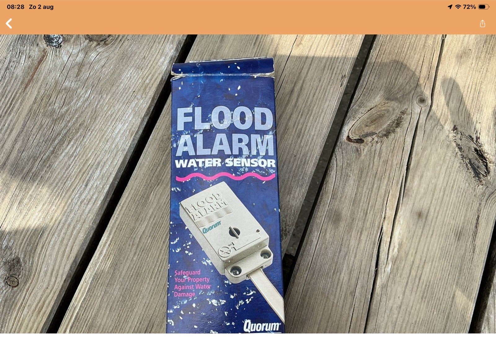 Quorum Flood Alarm Water Sensor - Nieuw in doos, Ophalen of Verzenden, Nieuw, Detector, Sensor of Melder, Overige soorten