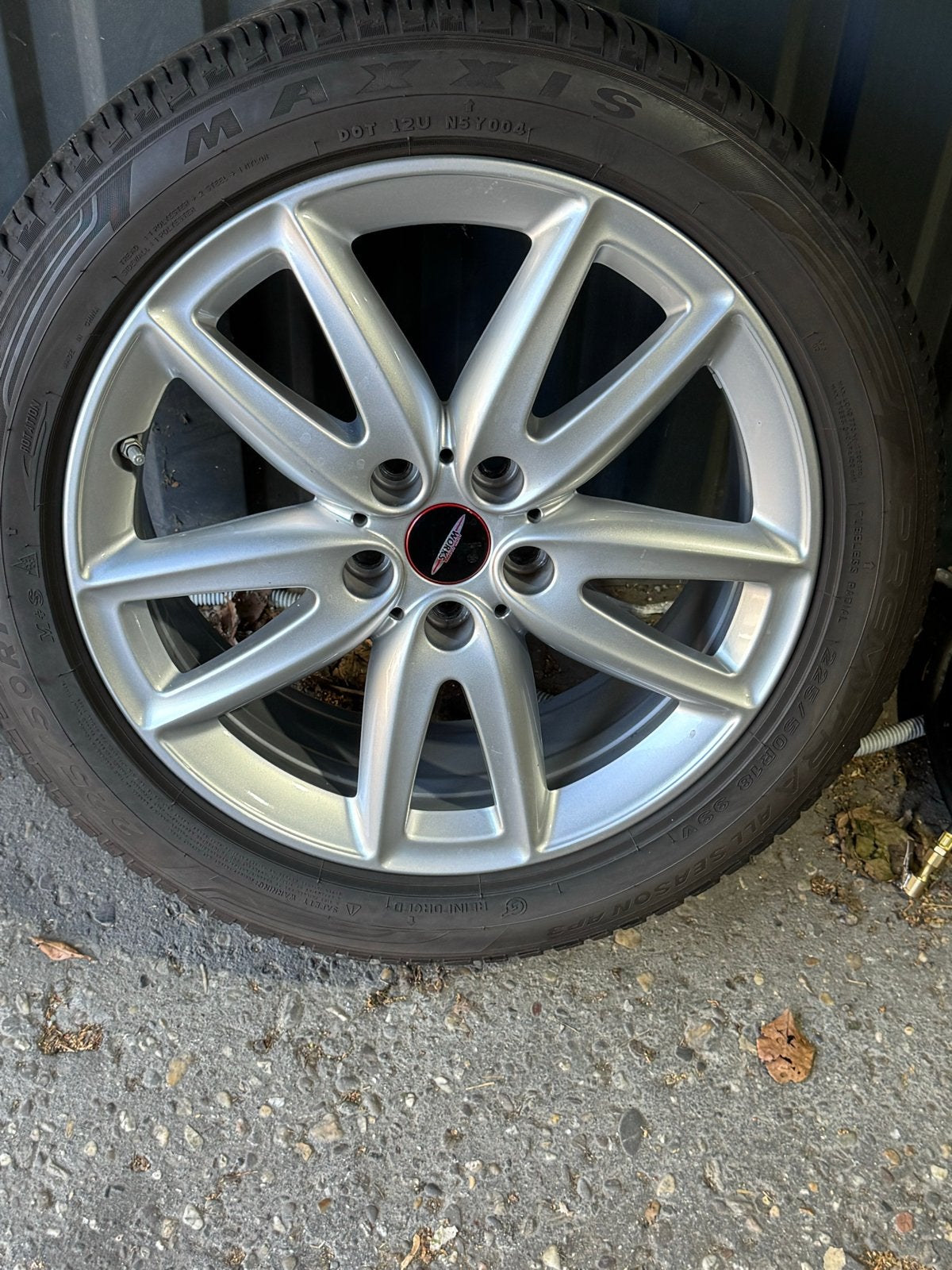 Mini JCW815 18 inch velgen zonder schade met all season, Ophalen, 18 inch, Gebruikt, Banden en Velgen