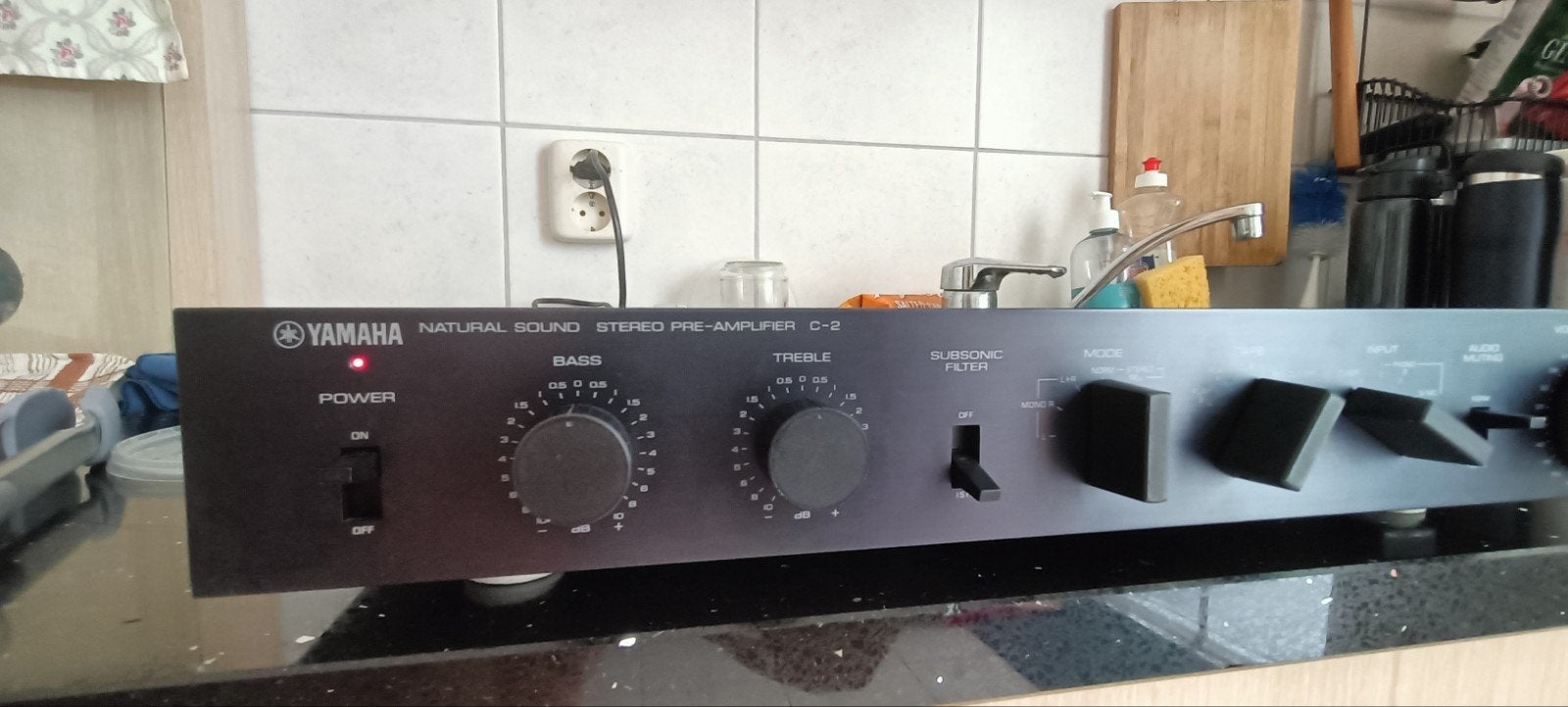 Yamaha C-2 Natural Sound Stereo Voorversterker, Ophalen, Gebruikt, Stereo, Yamaha