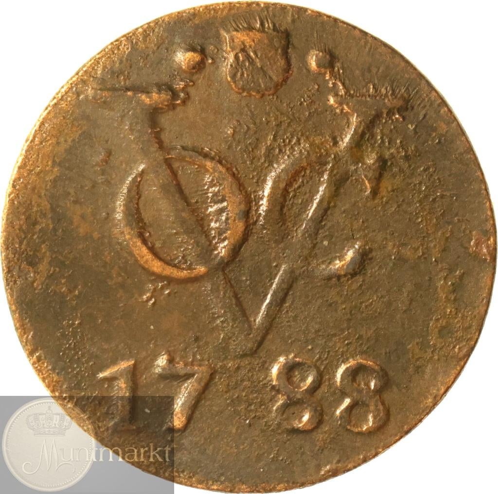 V.O.C. - Utrecht - Duit 1788, Postzegels en Munten, Ophalen of Verzenden, Vóór koninkrijk, Overige waardes, Losse munt