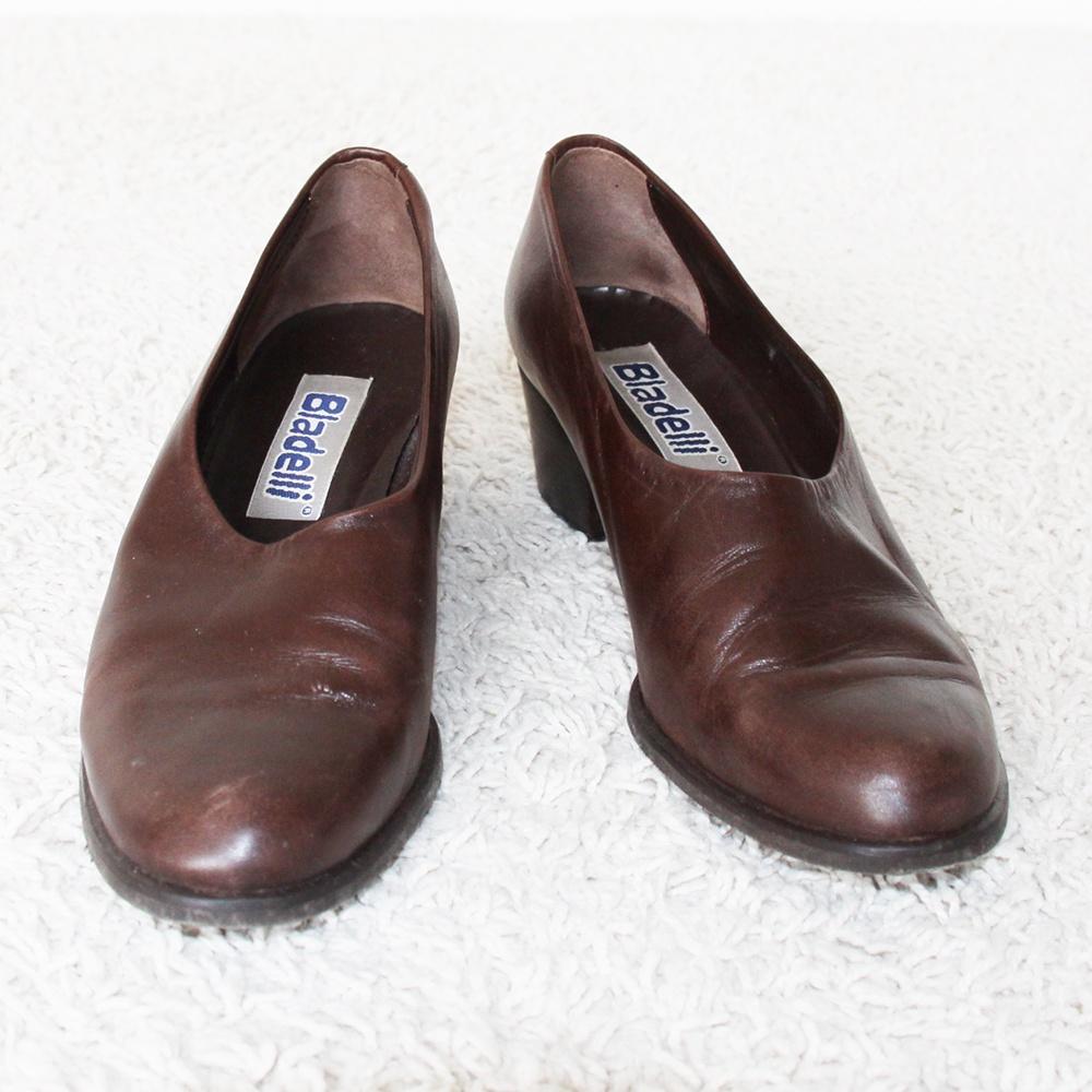 Mooie Leren Bladelli Schoenen (Maat 38,5) € 35,-, Bladelli, Bruin, Overige typen, Ophalen of Verzenden