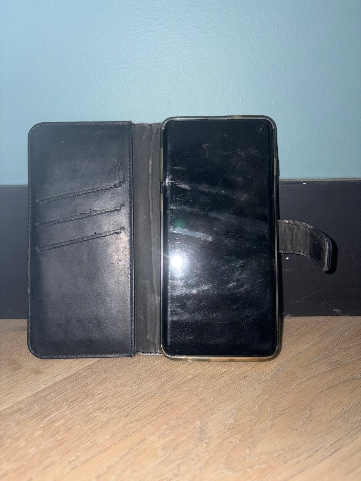 Samsung Galaxy S9 in hoesje - Gebruikt, Gebruikt, Zwart, Touchscreen, Ophalen of Verzenden