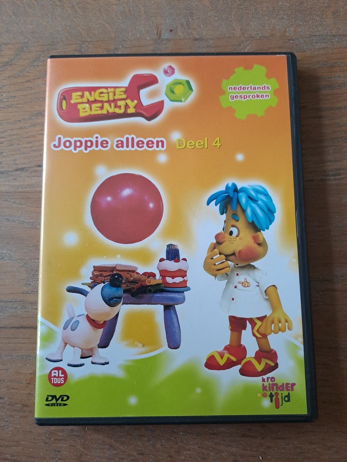 Dvd, Engie Benjy - Joppie alleen , Deel 4, Cd's en Dvd's, Dvd's | Kinderen en Jeugd, Animatie, Alle leeftijden, Tv-serie, Zo goed als nieuw