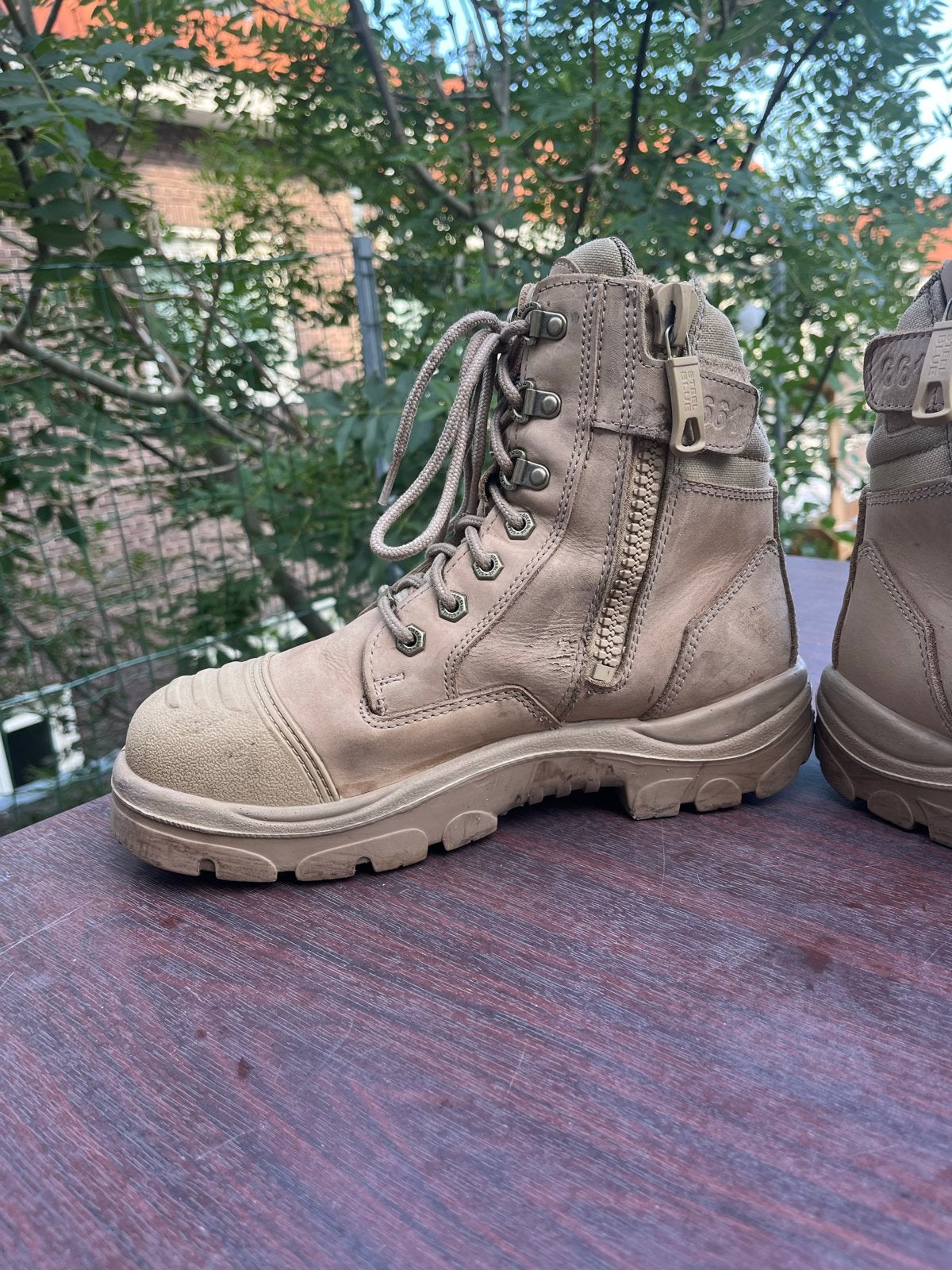 Steel Blue werkschoenen zandkleur  Zo goed als nieuw maat 41, Ophalen of Verzenden, Zo goed als nieuw, Overige kleuren, Werkschoenen