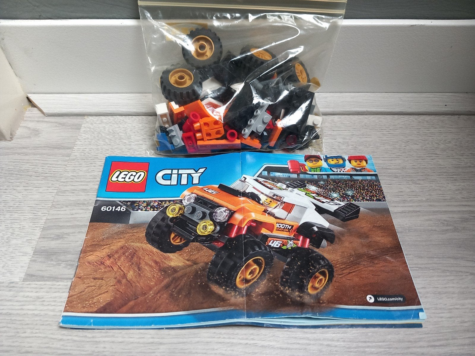 lego city 60146 stunt truck, Ophalen of Verzenden, Zo goed als nieuw, Duplo