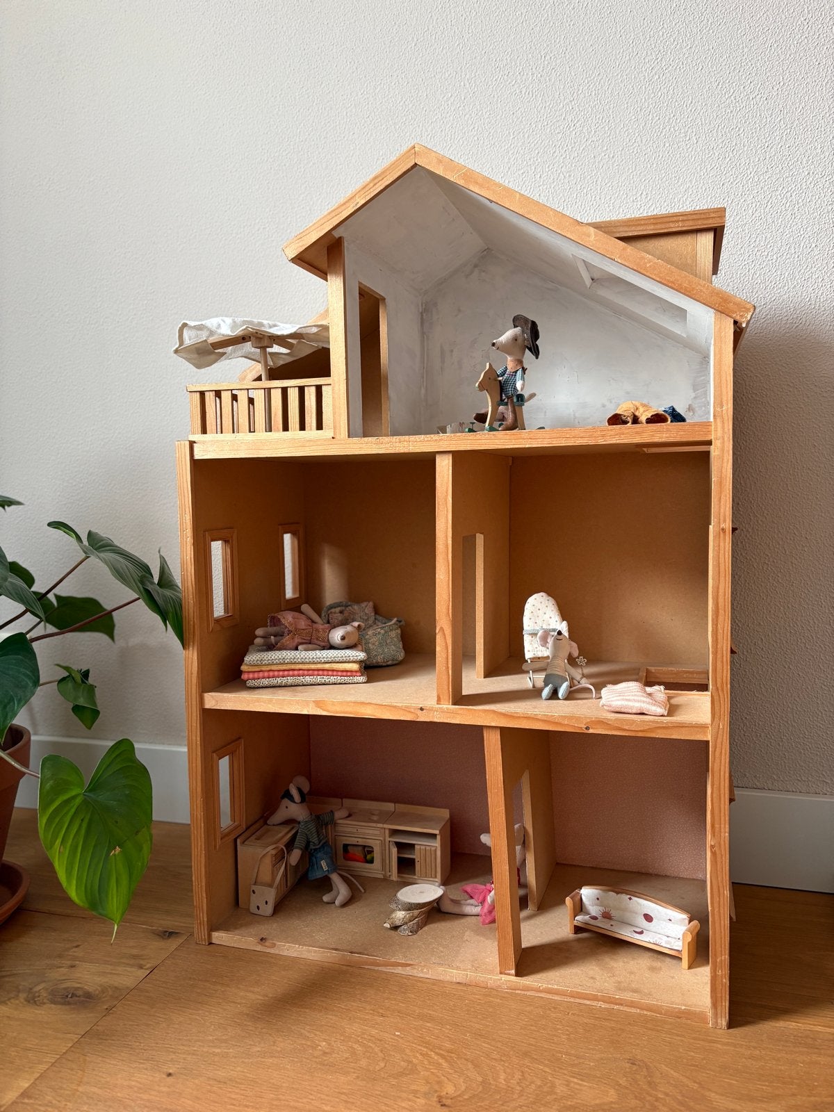 Houten Muizenhuis / Poppenhuis (excl. muizen), Ophalen of Verzenden, Gebruikt, Poppenhuis