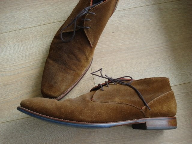 Nog hele mooie suede FLORIS van BOMMEL maat 13 H, Bruin, Floris van Bommel, Ophalen of Verzenden, Zo goed als nieuw