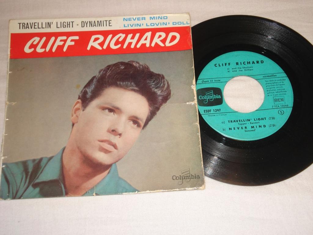 Cliff Richard   EP  Travellin Light  France   Orgineel, Zo goed als nieuw, Pop, EP, Fotohoes