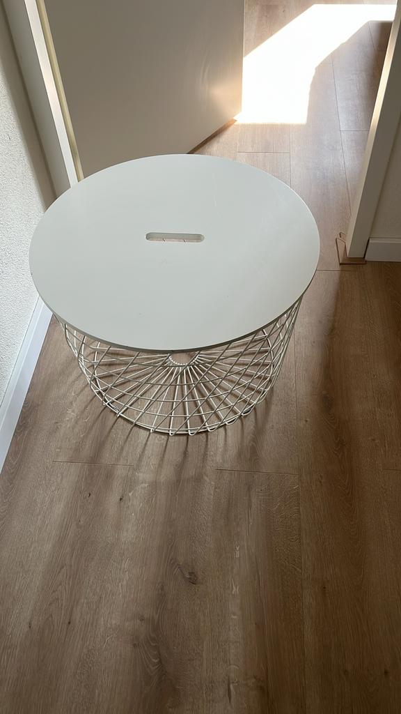 IKEA mooie nette draadmand tafel, Rond, Ophalen of Verzenden, Zo goed als nieuw, Metaal