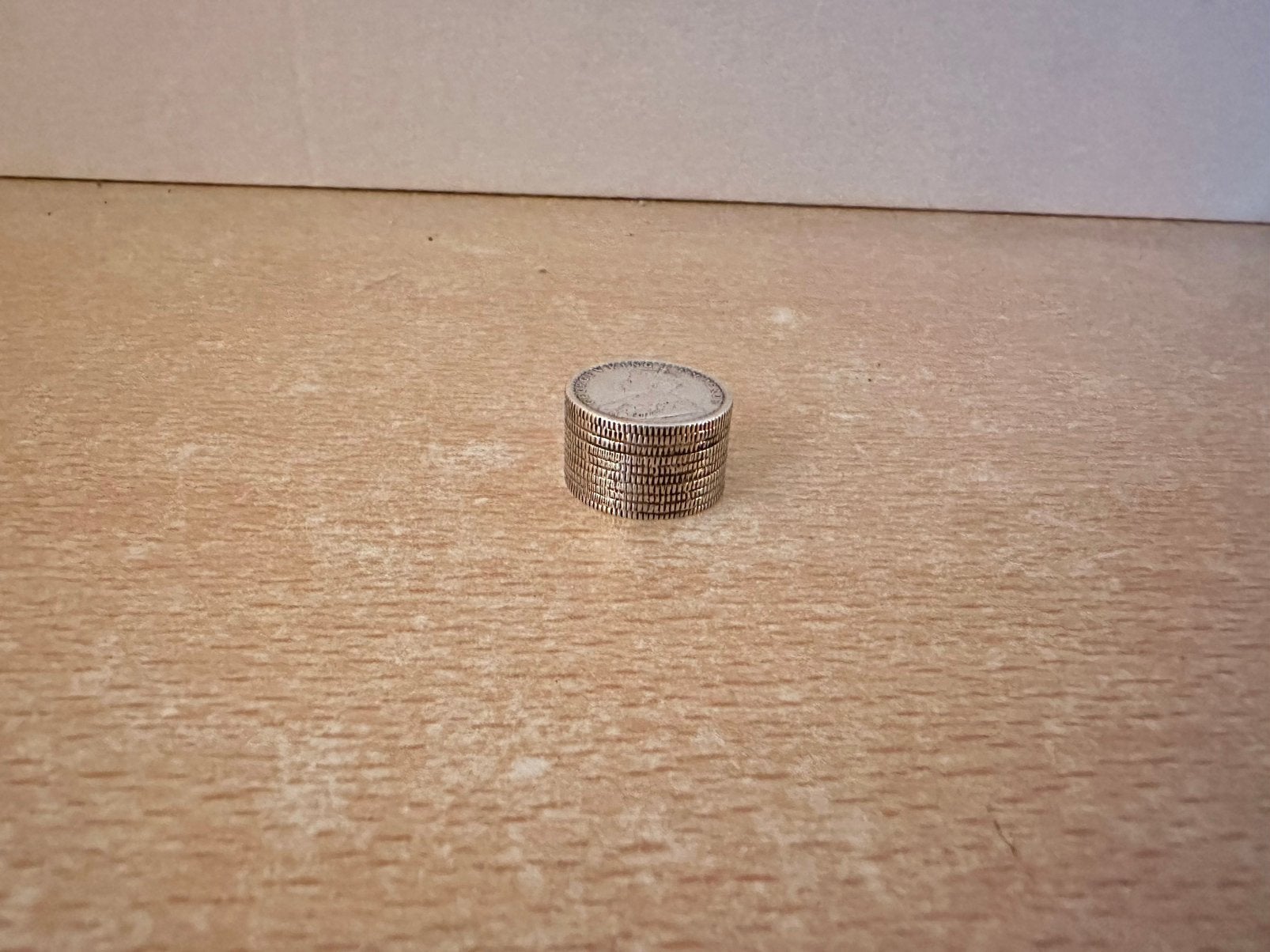 Zilveren doosje gemaakt van zilveren 1/4 Rupee, Ophalen of Verzenden, Zilver