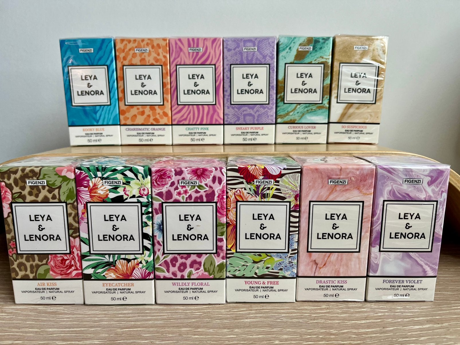 Nieuwe Figenzi Leya & Lenora Eau de Parfum – 12 stuks –, Ophalen of Verzenden, Nieuw