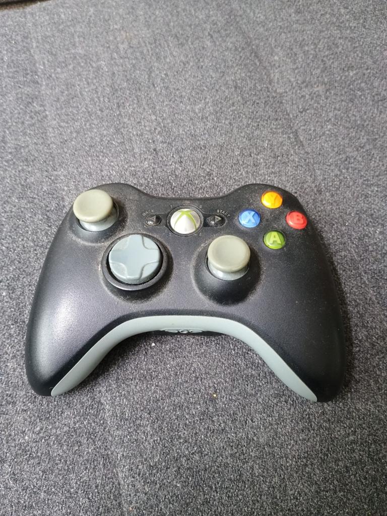 Originele Microsoft Xbox 360 Wireless Controller Zwart, Ophalen of Verzenden, Zo goed als nieuw, Controller, Xbox Original