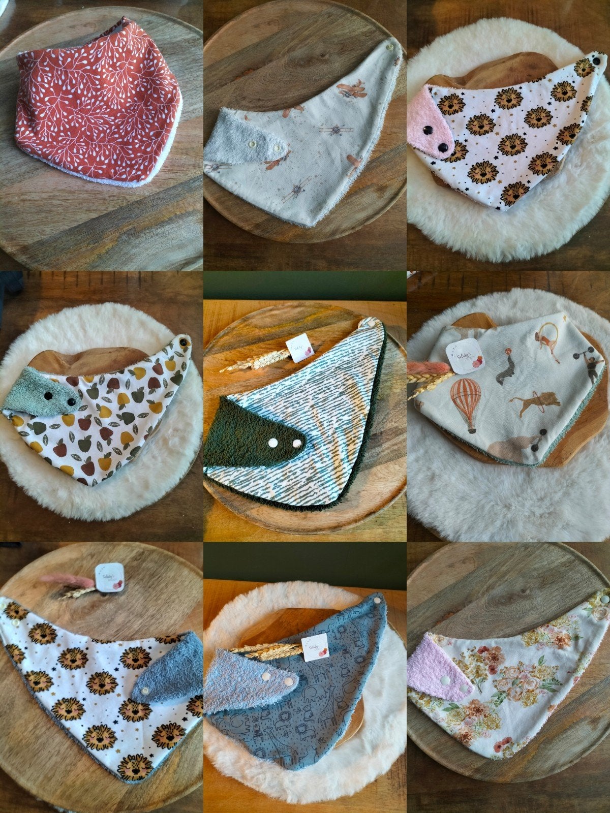 Nieuw handgemaakt • Slab met badstof • Diverse printjes, Nieuw, Ophalen of Verzenden, Saluty's kinder- en kraamcadeaus, Info@salutys.nl