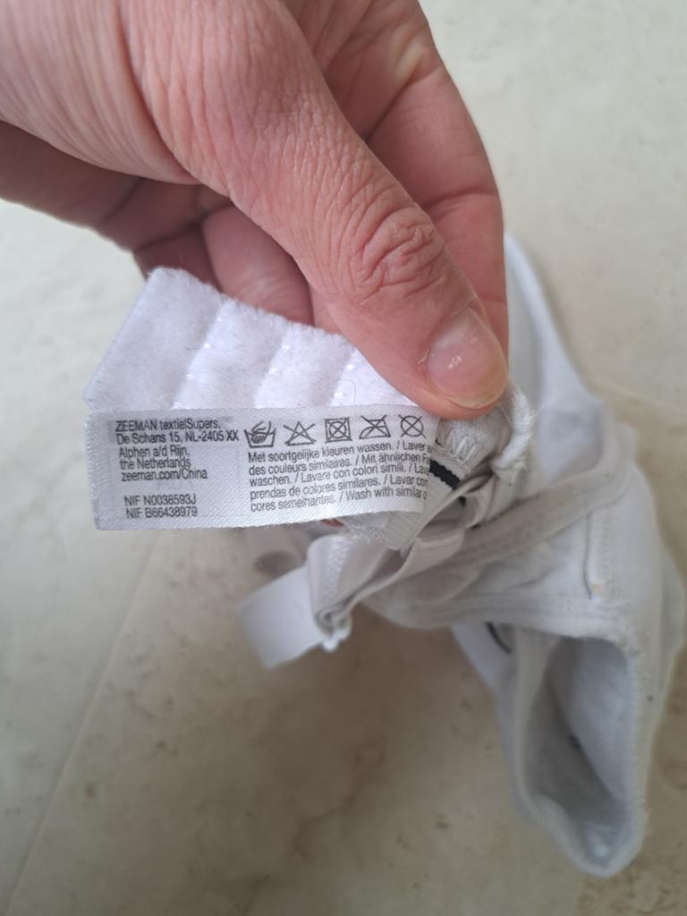 Zeeman 70A witte katoenen bh, Ophalen of Verzenden, Wit, BH