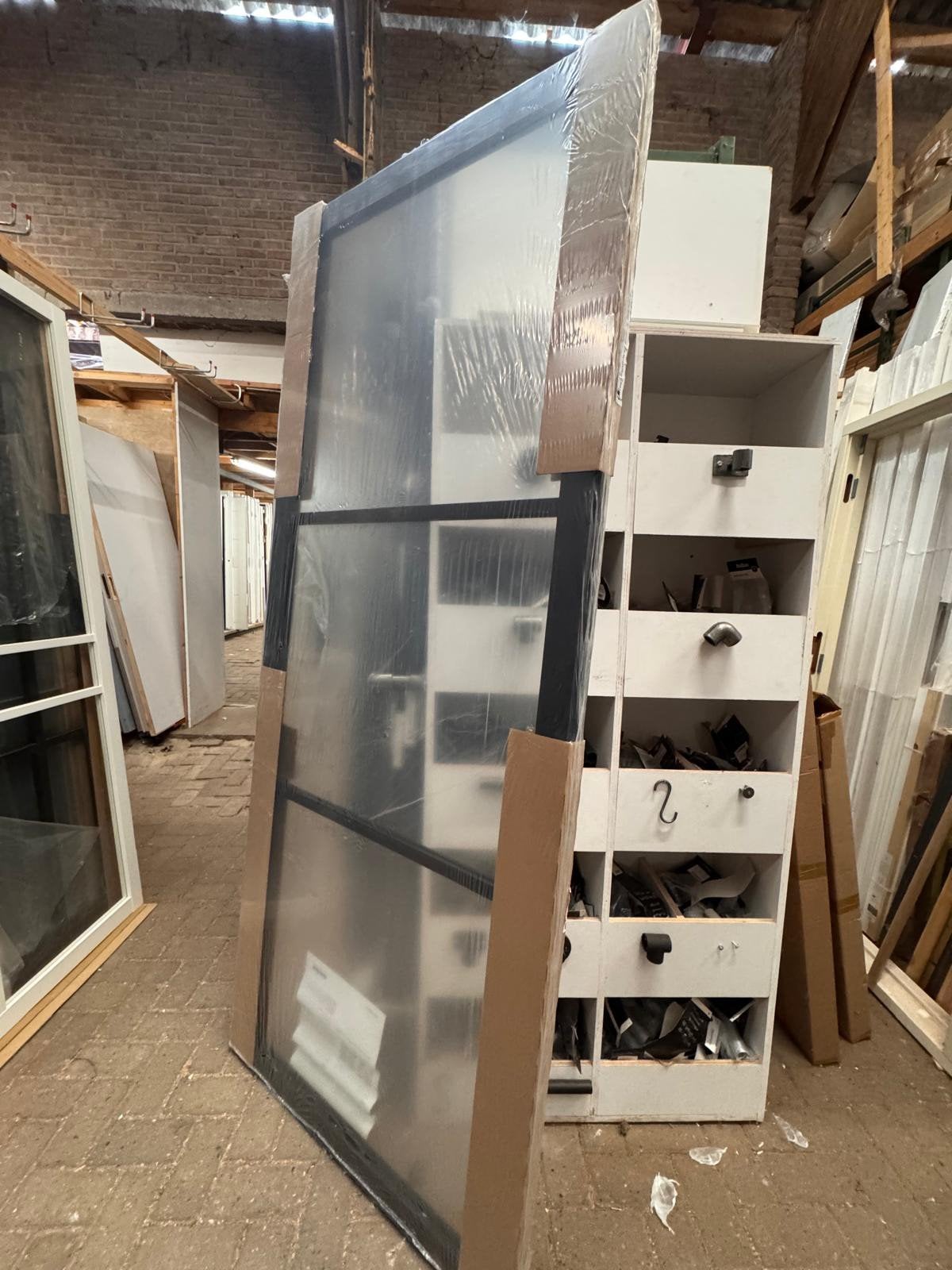 93x231,5 binnendeur opdek links svedex  nieuw SD5, Ophalen, Binnendeur, Nieuw, Glas