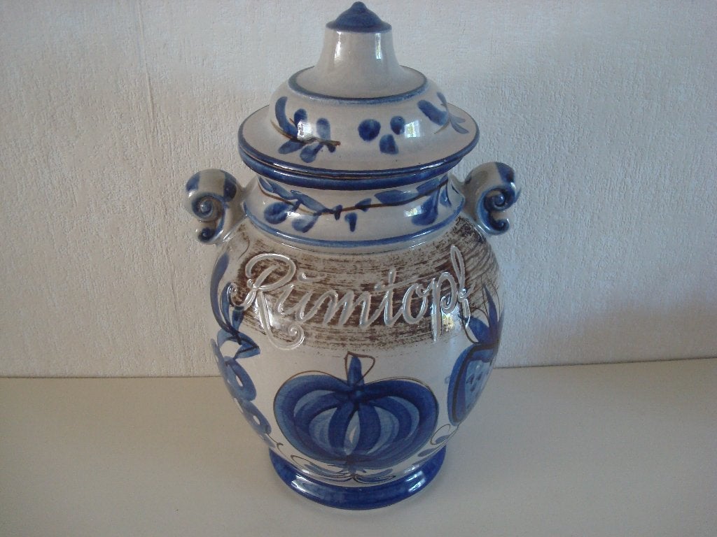 Rumtopf met deksel, Ophalen of Verzenden, Zo goed als nieuw, Steen/keramiek