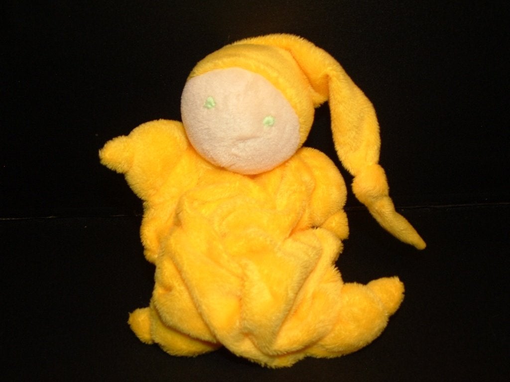 DIFRAX POPJE KNUFFELDOEK VELOURS EIGEEL GESCHULPT MET, Kinderen en Baby's, Verzenden, Nieuw, Overige typen