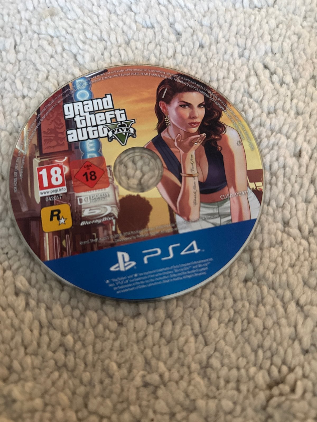 Grand Theft Auto V (GTA 5) PS4 - Alleen disc, Avontuur en Actie, Online, Gebruikt, Vanaf 18 jaar