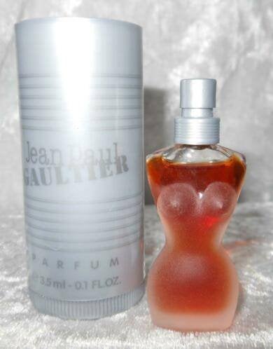 Luxe parfum mini -  Jean Paul Gaultier femme + doosje, Ophalen of Verzenden, Zo goed als nieuw, Miniatuur