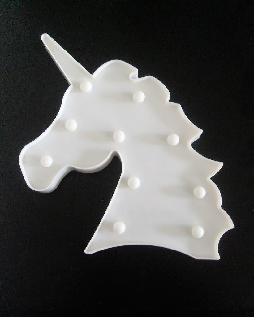 Eenhoorn lamp / lampje unicorn / witte lamp op batterij, Kinderen en Baby's, Kinderkamer | Inrichting en Decoratie, Ophalen of Verzenden