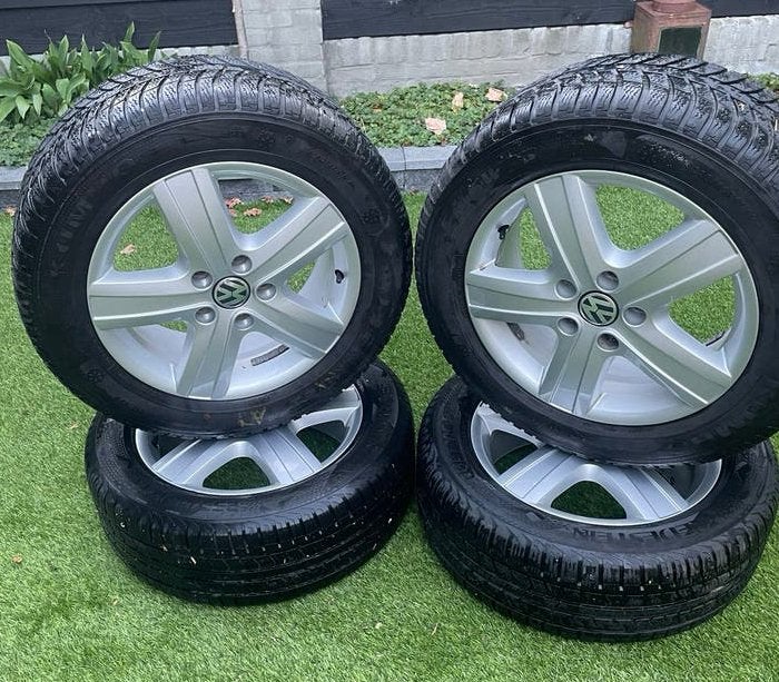 17 inch originele VW Transporter T5 T6 alu velgen met banden, Auto-onderdelen, Banden en Velgen, Ophalen, Banden en Velgen, 17 inch
