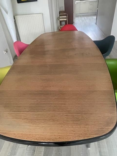 eetkamertafel ovaal, Huis en Inrichting, Tafels | Eettafels, 100 tot 150 cm, 200 cm of meer, Jaren "70, Vijf personen of meer
