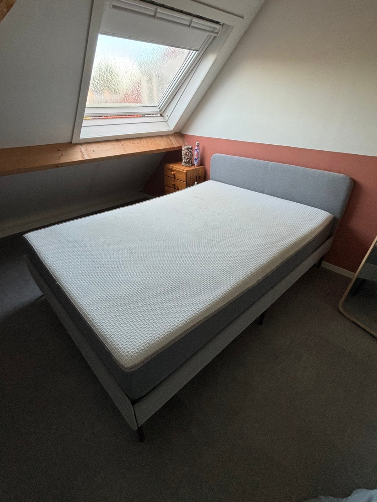 Bed incl. matras, Ophalen, Gebruikt, Tweepersoons, 140 cm