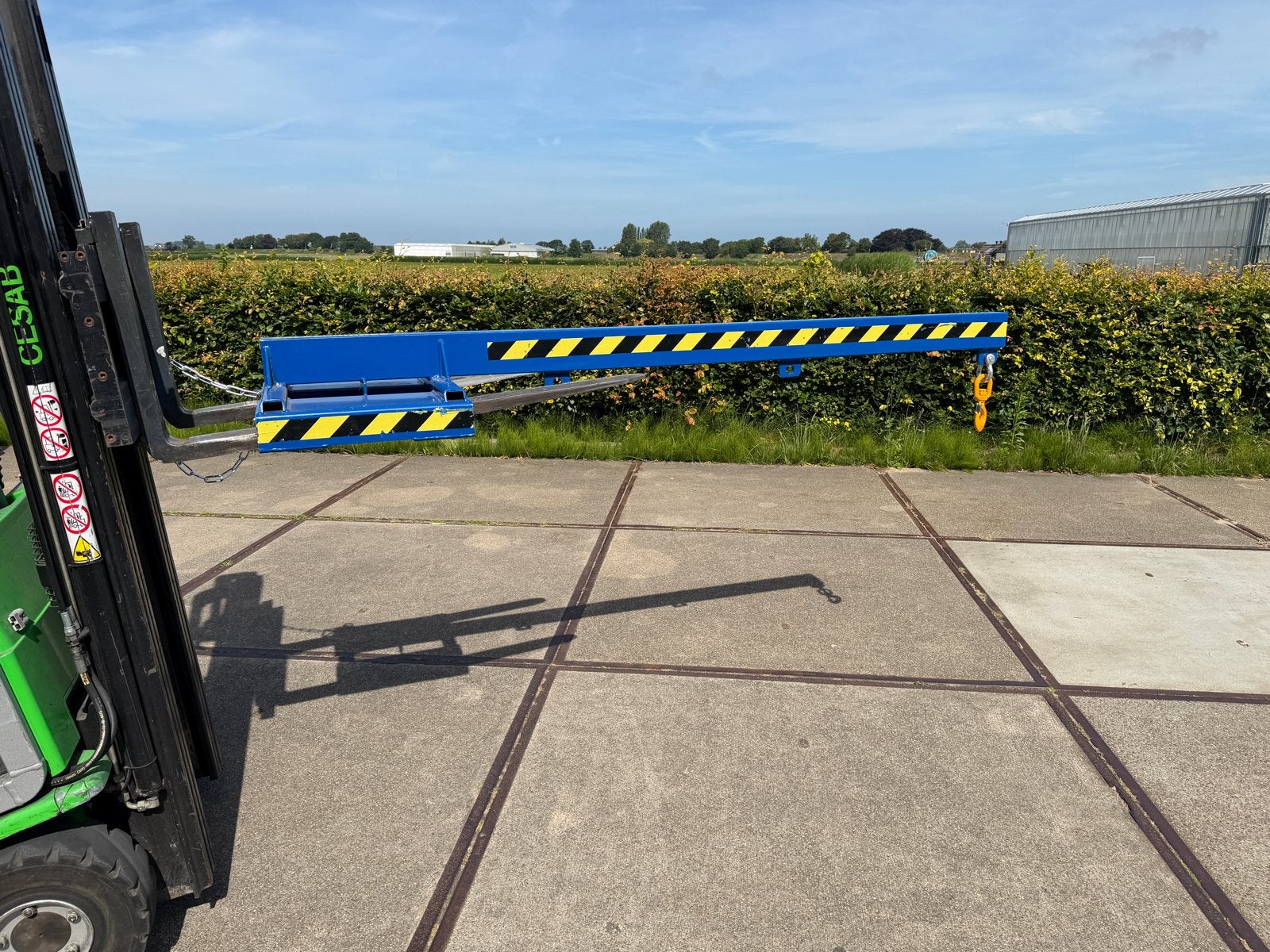 Lastarm voor heftruck zwenkbare wartelhak hijsarm kraanarm, Ophalen of Verzenden