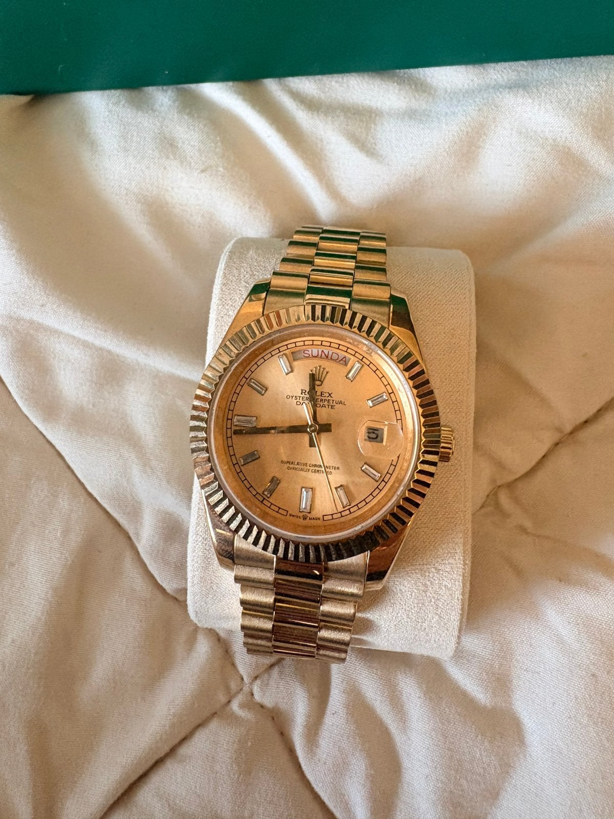 Rolex President Daydate Goud 41MM, Staal, Rolex, Verzenden, Polshorloge