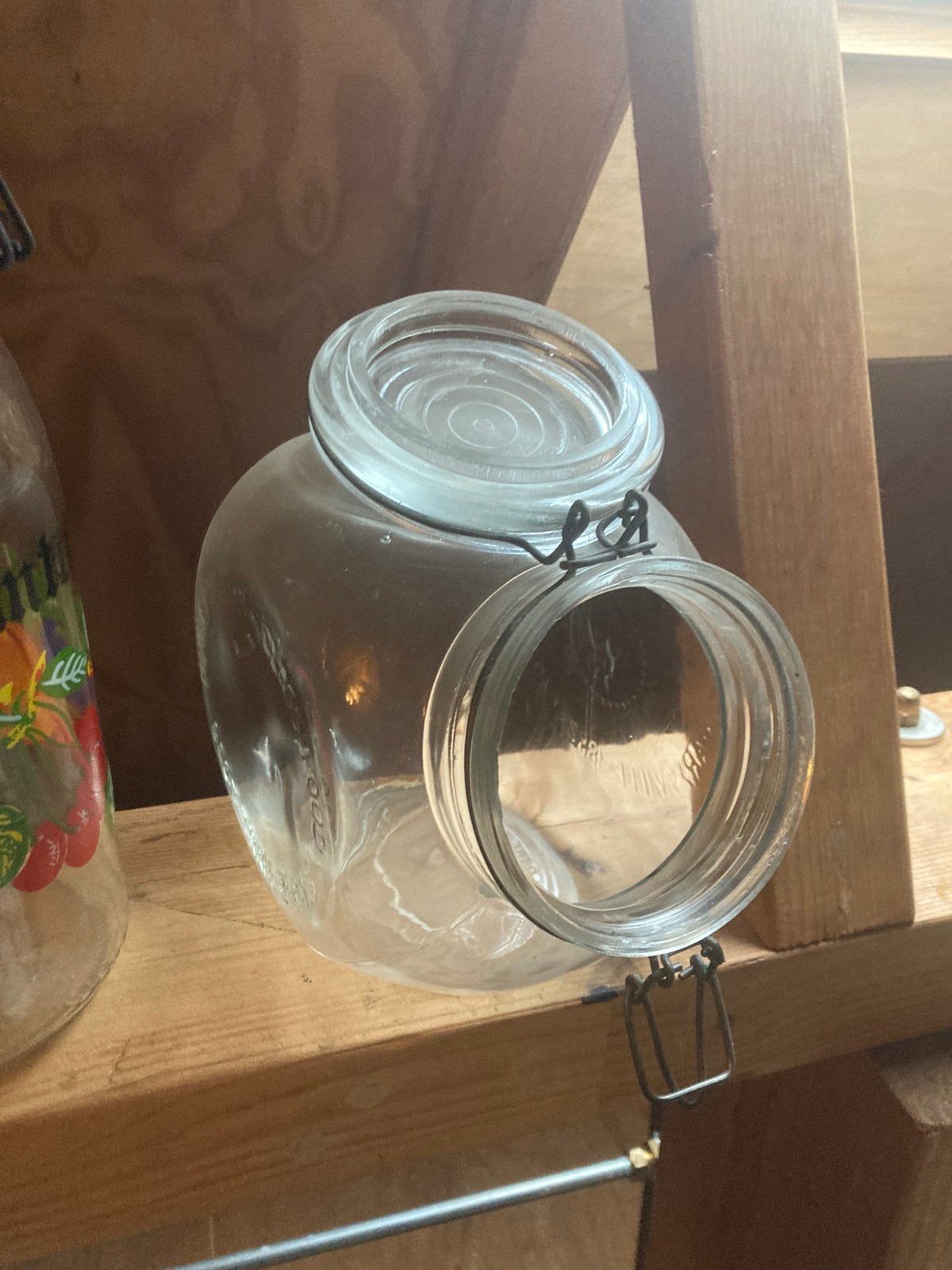 Vintage voorraadpot glas, Ophalen of Verzenden, Zo goed als nieuw