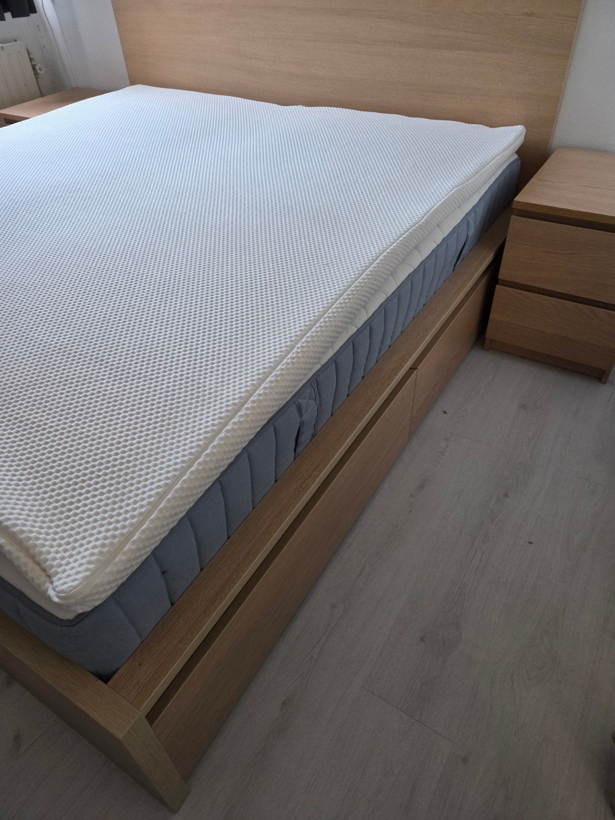 IKEA Malm bedset 180x200 compleet, Ophalen, Bruin, Tweepersoons, Zo goed als nieuw