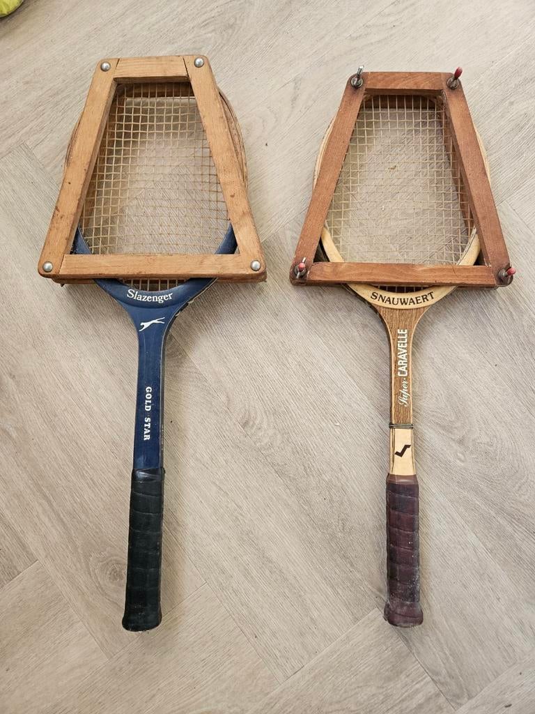 Brocante tennisrackets, Antiek en Kunst, Curiosa en Brocante, Ophalen