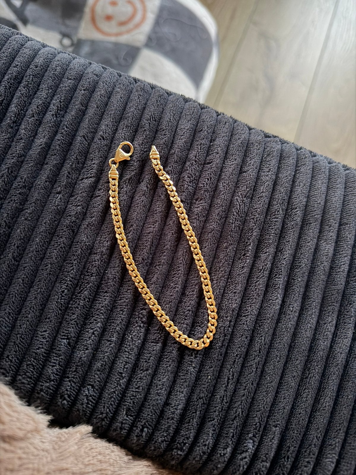 14k massief gouden armband 21cm, Ophalen, Zo goed als nieuw, Goud