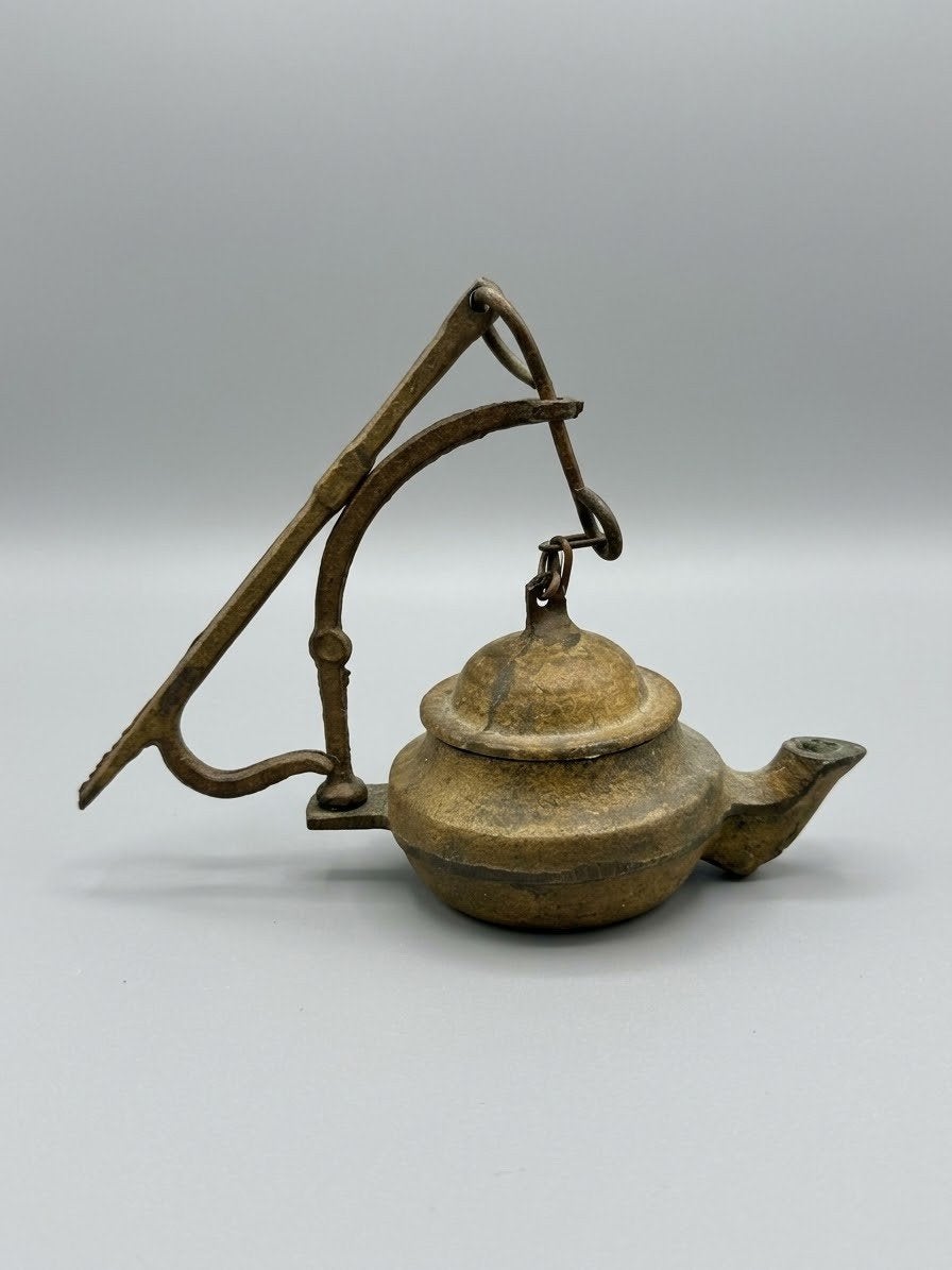 Antieke Mijnwerkerslamp - Uniek Decoratiestuk, Ophalen of Verzenden