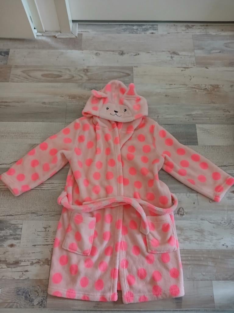 Badjas Hema roze met stippen maat 110/116, Ophalen of Verzenden