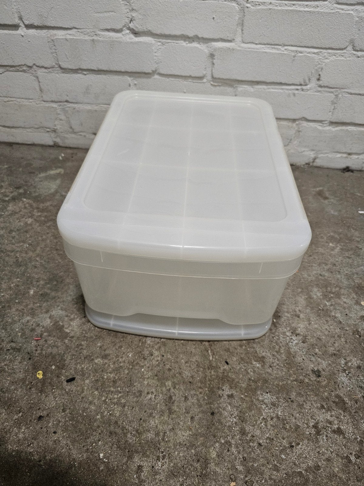 12 transparante stapelbare opbergbakken box met lades, Doe-het-zelf en Verbouw, Kratten en Dozen, Ophalen, Doos, Minder dan 35 cm